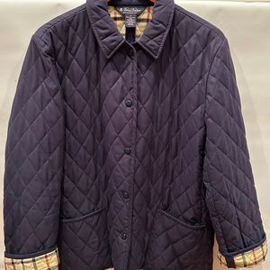 EUC Navy Brooks Brothers Quilted Coat
